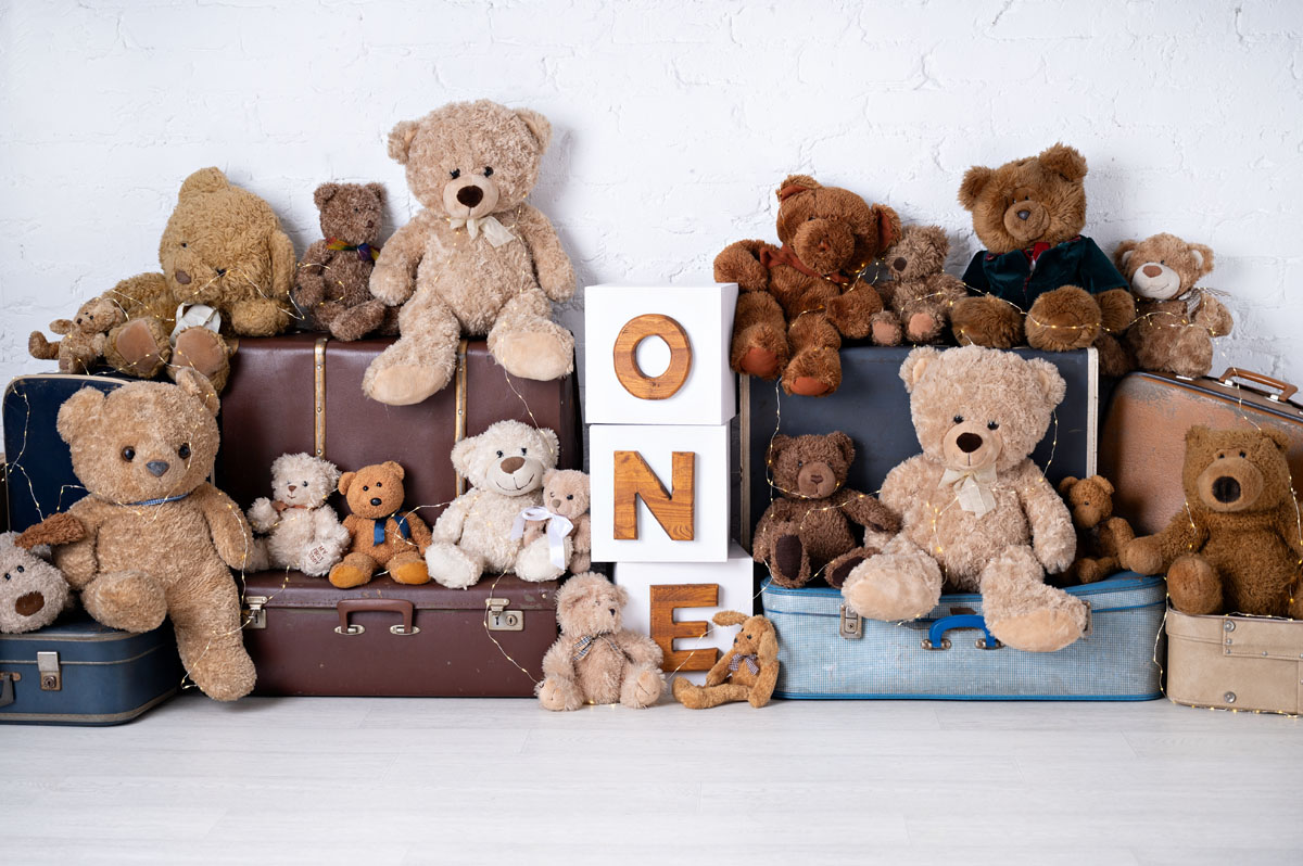 vintage teddies cake smash