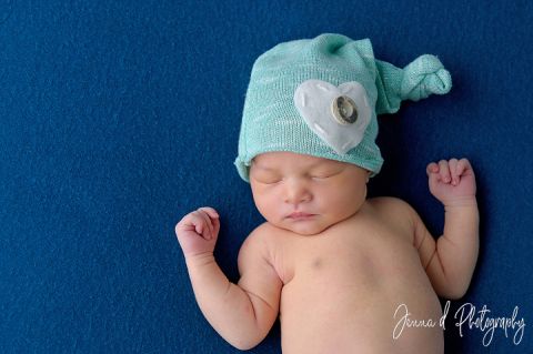 Newborn photography for baby girl