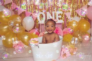 first birthday cake smash photo studio