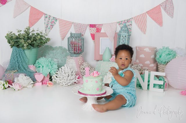 Basala's first birthday cake smash photos - Jenna D Photography ...