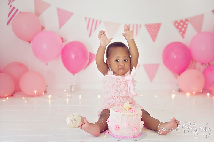 pink cake smash photo shoot pretoria gauteng