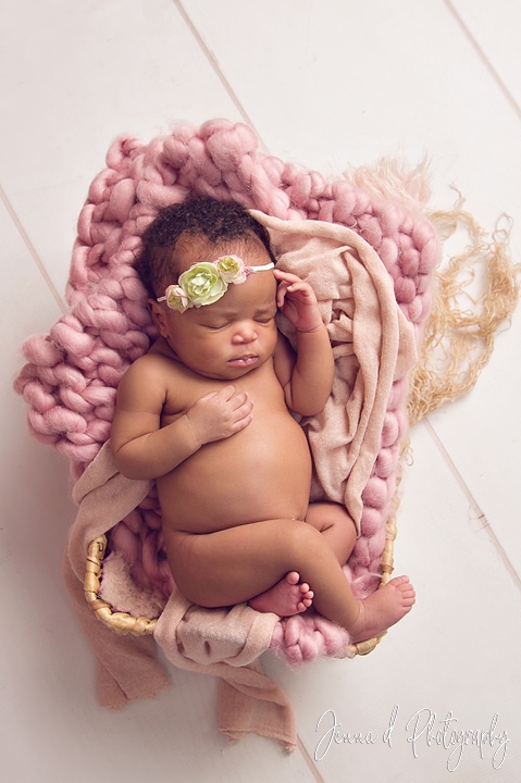 Newborn baby photography for baby Amu