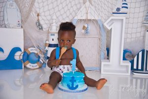 nautical sailor cake smash theme