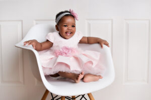 baby on a chair not sleeping