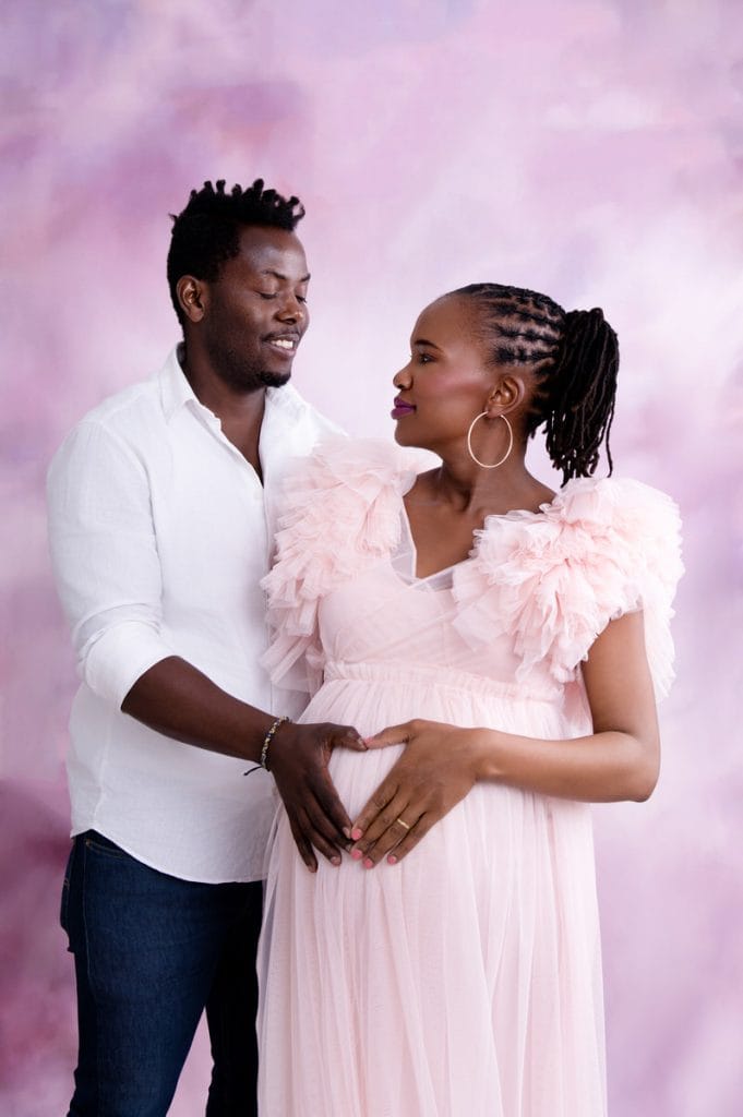 pretoria maternity couple photoshoot pink gown018