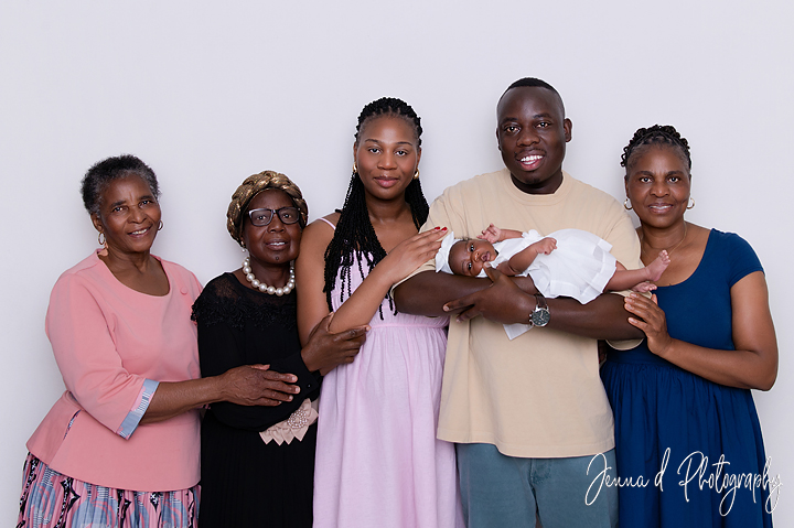 newborn photoshoot with grandparents at Pretoria studio